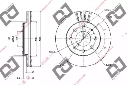 Тормозной диск DJ PARTS BD2083